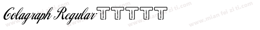 Colagraph Regular字体转换